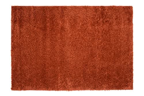 TAPISO Essence Tapis Shaggy Poils Longs Moderne Rouge Brique Uni Salon Chambre Adulte Enfant Descente de Lit Moelleux Super Soft Epais Oeko-TEX 240 x 330 cm