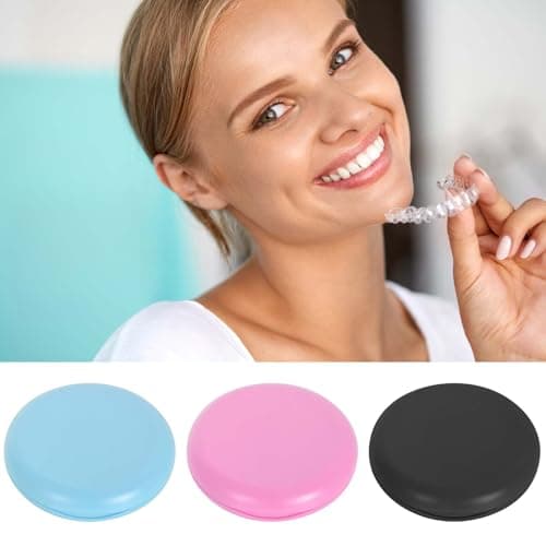 Disnace Boîte de Rangement Prothèses, Boite Appareil Dentaire, Etui pour Dentaires Ultra, Boîte A Dentier, Boîte Gouttiere Dentier, Cas de Retenue pour Gouttières, Pinces, Appareils Dentaires (Noir)