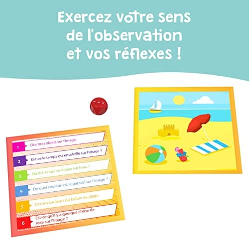 KANGUR Enfants Contre Parents 10 Secondes Kids Familial Jeux de Société pour Enfants et Adultes Quiz Jeu de Cartes 4+
