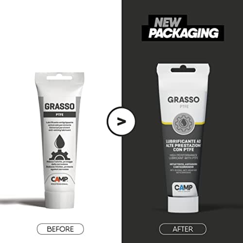 CAMP Graisse Ptfe, Graisse lubrifiante Synthétique Haute Performance À Base de Ptfe, Effet Anti-Usure et Anti-Épileptique, 150 ml