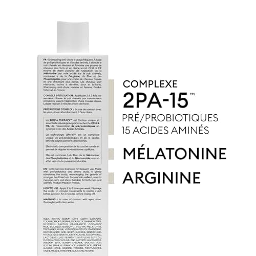 OMA & ME Shampoing Antichute - Diminue la Chute des Cheveux, Favorise la Pousse et Améliore la Densité Capillaire - Soin Cheveux 90% d'Ingrédients d'Origine Naturelle, Fabriqué en France - 250ml