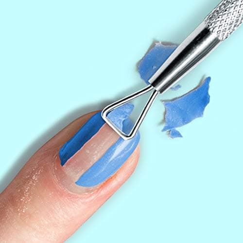 Racloir pour Vernis et Gel Mylee - Outil pour Ongles Professionnel pour Enlever le Traitement de Manucure par UV - Grattoir en Acier Inoxydable pour une Elimination Facile à la Surface des Ongles
