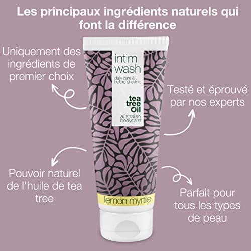 Gel Nettoyant Soin Intime Australian Bodycare Intim Wash (200ml) | Lavage Intime Femmes et Hommes à l'Huile d'Arbre à Thé d’Australien Végan | Lavage Intime Testé Dermatologiquement, au pH Equilibré