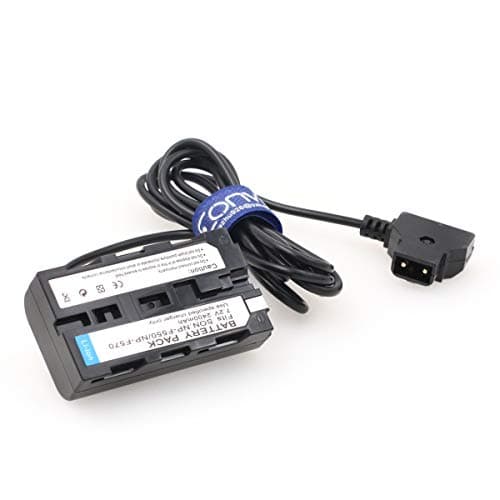 Eonvic Câble d'alimentation factice F970 vers DTap NP F550 F570 NP-F L-Series vers D-Tap pour moniteur Sony Atomos Shogun Ninja V