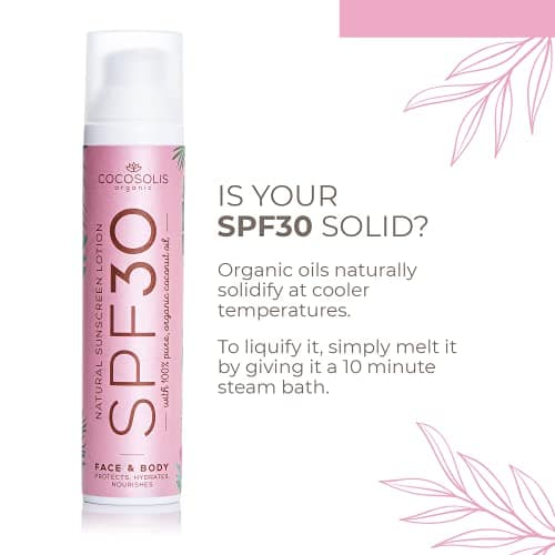 COCOSOLIS | Crème solaire SPF 30, hydratante et protection solaire pour tous les types de peau, aux huiles bio | Protection solaire bio (100 ml)