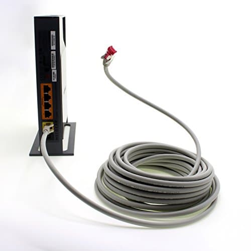 0,5 m - gris - 5 pièces - câble réseau CAT6a (10Gb/s) S-FTP CAT 6a Lankacable - certifié GHMT PIMF 500 MHz Cat5 Cat5e Cat6 Cat6a Cat7 pour switch, routeur, modem, Internet