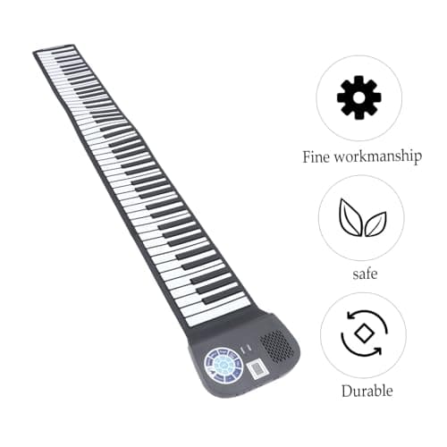 1 PC 88 Rouleau Rouleau À Main Piano Électronique Mini Pour Enfants Clavier De Piano Électrique Pour Enfants Piano Pliant Enfants Clavier Silicone Clavier Piano Piano Roulé À La TOGEVAL