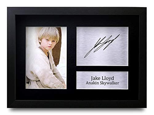 HWC Trading FR A4 Jake Lloyd Star Wars Anakin Skywalker Cadeaux Imprimé Signé Autographe Photo pour les fans de cinéma - A4 Encadré