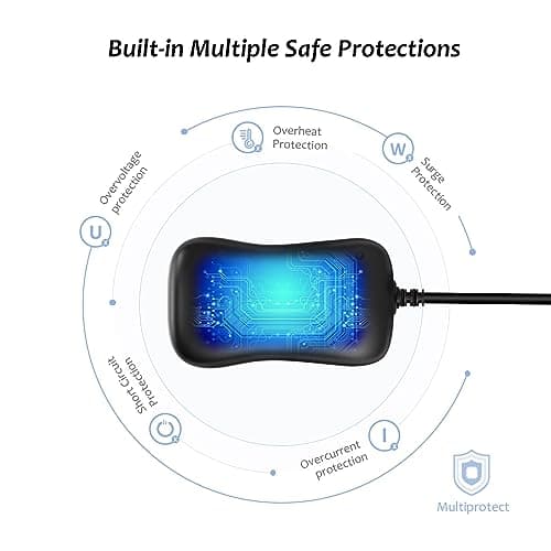 Zolt 36W Adaptateur Secteur Universel AC à DC 3V 4.5V 5V 6V 7.5V 9V 12V 3A Transformateur d'alimentation à Découpage avec 10 Connecteurs DC pour électroniques, 3000mA Max.