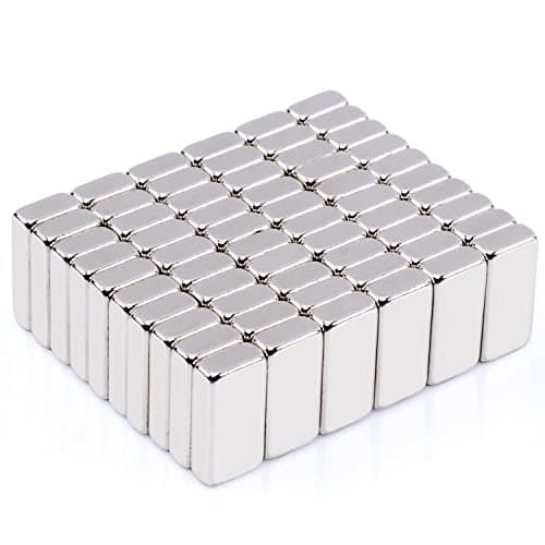 MIN CI 60 Pièces Aimant Puissant Neodyme Puissant, 12x6x3mm Aimants Décoration Petits Magnets Rectangulaire Magnetique