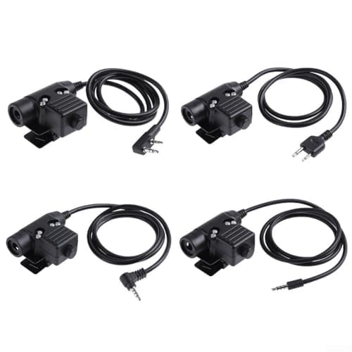 RANRAO Casque radio PTT, U94 Adaptateur PTT Push To Talk pour talkie-walkie pour BaoFeng UV-5R pour Kenwood pour Z – Tactique (pour Motorola B), 1511477994