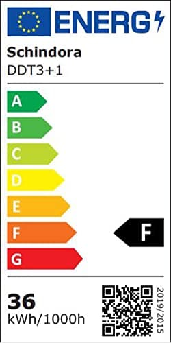 Schindora Plafonnier LED 4 têtes,36W blanc chaud 3000K,plafonnier décor bois Ø66cm pour salon cuisine salle à manger bureau à domicile chambre d'enfant