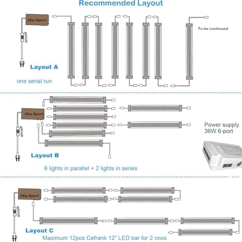 Éclairage LED sous l'armoire, 8 pcs, 30 cm, V-Shape, 16 Watts, 1600 Lumens, Blanc Pur (6000K), Design Élégant, Illumination Ultra-Lumineuse