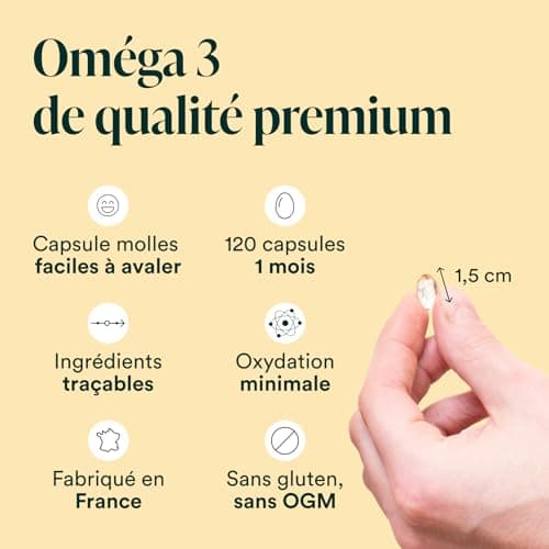 NOVOMA Oméga 3 Huile de Poisson Epax® 2000mg /j, Pure et Concentrée, 120 capsules, Riche en EPA et DHA & Vitamine E, Omega 3 Fish Oil Sans Odeur, Fabriqué en France