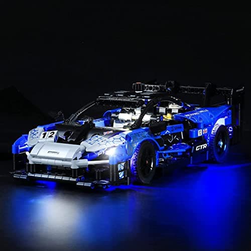 GEAMENT Jeu De Lumières Compatible avec Lego McLaren Senna GTR - Kit D'éclairage LED pour Technic 42123 (Modèle de Bloc Non Inclus)