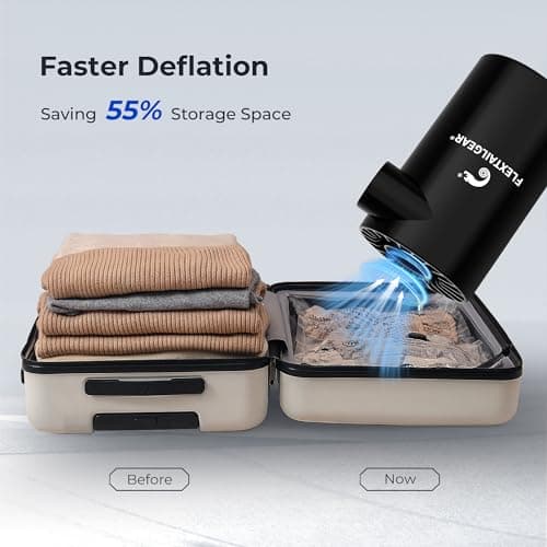 FLEXTAILGEAR Evo Pump, Pompe électrique Portable 4500Pa, Pompe pour Matelas pneumatique 250L/min, Batterie 3800mAh, gonflage et dégonflage pour lit pneumatique