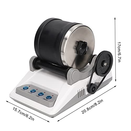 Rock Tumbler Kit DIY Electric, Physical Science Experiment Set Rock Tumbler Kit Jouet avec Pierres Précieuses Brutes Grains de Polissage pour Enfants Adultes 100‐240V