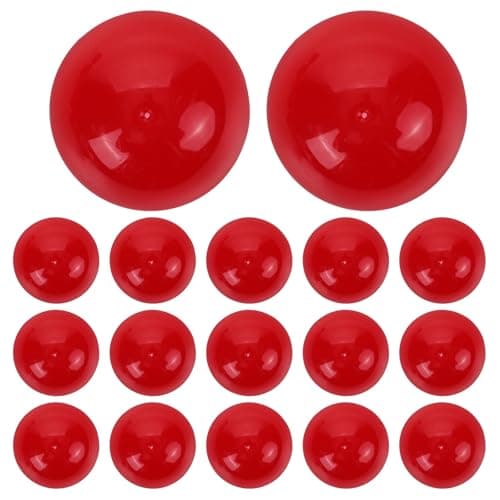 Vaguelly Lot de 25 balles de bingo Balles de loterie ouvertes 40 mm Balles de table Balles de pong en plastique vides pour loteries de bingo jeu de divertissement