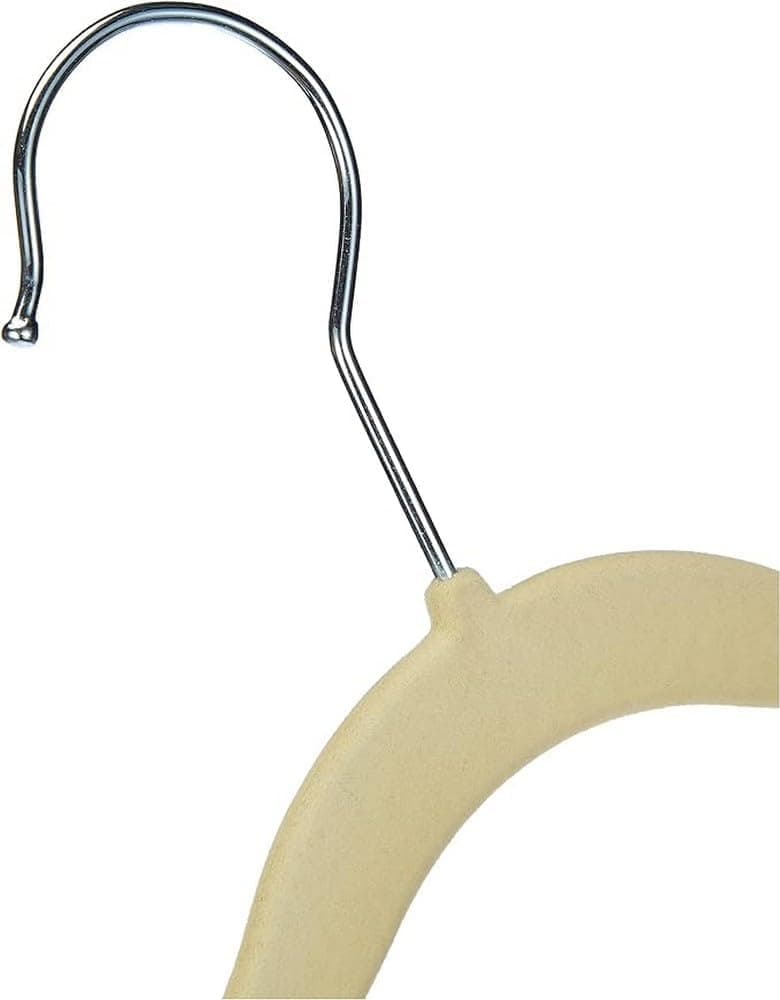Amazon Basics Lot de 30 cintres antidérapants en velours pour enfants et tout-petits, 29 cm, beige