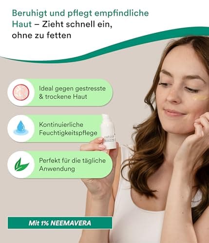 Natüür Crème de soin apaisante psoriasis - Crème psoriasis 15 ml aux ingrédients naturels, sans parfum, sans silicones ni colorants - à l'extrait de neem, apaise et hydrate la peau