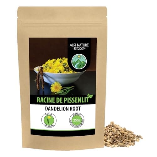 Racine de pissenlit séchée (250g), racine de pissenlit coupée, 100% pure et naturelle pour la préparation du thé et l'assaisonnement des plats