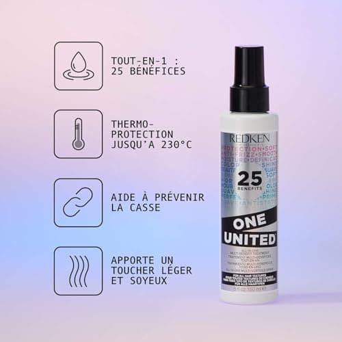 REDKEN - Coffret Cadeau Noël Grand Format - Cheveux Secs - Hydrate & Nourrit - Shampoing, Après-Shampoing & Spray Multi-Bénéfices One United - All Soft