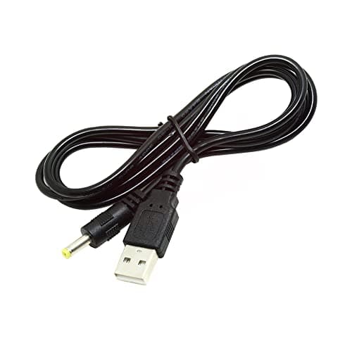 NFHK Lot de 2 câbles d'alimentation ronds USB 2.0 mâle type A vers 5 V CC 4 x 1,7 mm 150 cm 24 AWG