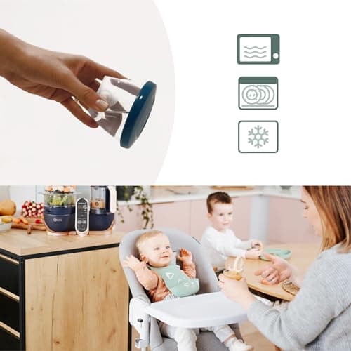 Babymoov Babybols Lot de 6 Pots de Conservation pour Bébé 250ml, Gradués, Garantis sans BPA, Hermétiques, avec Surface réinscriptible