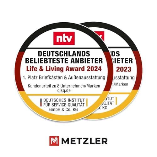 Metzler Boîte aux Lettres et à Colis | DB 703 Mica de Fer | avec Fente | Inoxydable | Bispo