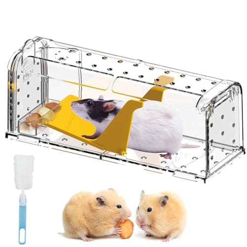 CLDFDC Piège à Souris Vivant pour intérieur et extérieur - Attrape Souris Intelligent Facile à Utiliser, Facile à Nettoyer, réutilisable, libération sans Contact (1 Pièces)
