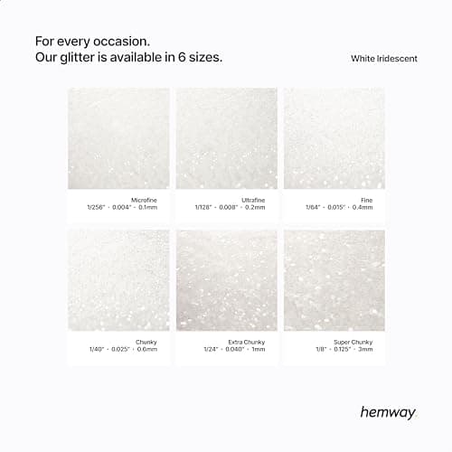 Shaker à paillettes pour nail art visage blanc accessoires de festival de Noël résine artisanale microfine cosmétique 125 g/4,4 oz