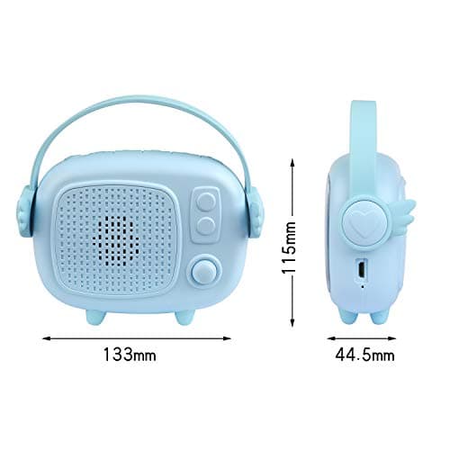 Ayybboo Réveil Numérique pour Enfants pour Filles Garçons,Réveil Numérique Angel Réveil avec Lumières et Fonction Snooze (Bleu)