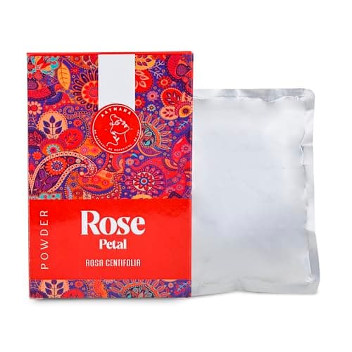 Poudre De Pétale De Rose AATMANA | Éclaircissement De La Peau Et Imperfections | Masque Gommage Cheveux & Visage | Hydratant Éclaircissant Pour La Peau | Masque Visage Minimizer Oil Control - 100g