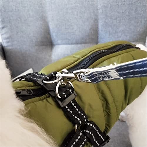 Manteau d'hiver imperméable pour chien, manteau d'hiver chaud avec harnais pour petits, moyens et grands, vêtements de petite taille, manteau d'hiver imperméable, gilet chaud