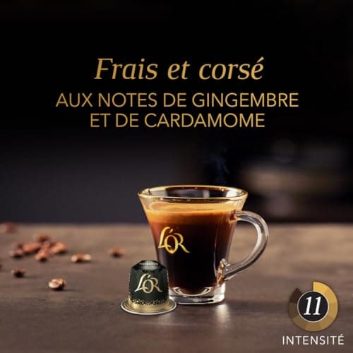 L'Or Espresso Café - 100 Capsules Ristretto Intensité 11 - compatibles Nespresso®* (lot de 10 x 10)