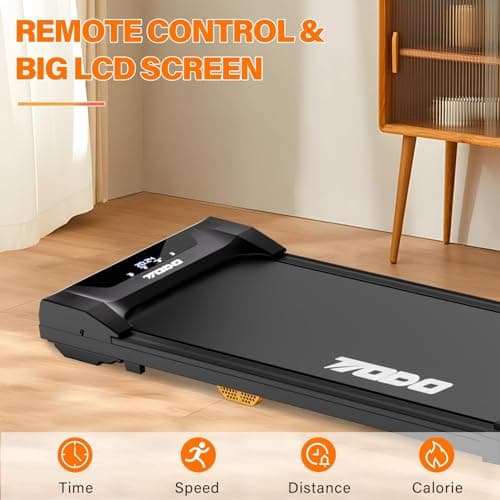 TODO Tapis de Marche, Tapis de Course, Tapis de Marche sous Le Bureau, Vitesse Réglable 1-8 KM/H, Moteur 550W avec Télécommande et écran LCD, Tapis de Course pour la Maison