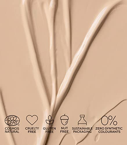 MÁDARA Organic Skincare | Fond de teint peptidique semi-mat SKINONYM, #20 IVOIRE, 30 ml - Renforcé par des peptides de soutien du collagène, fini semi-mat, s'adapte à la structure de la peau.