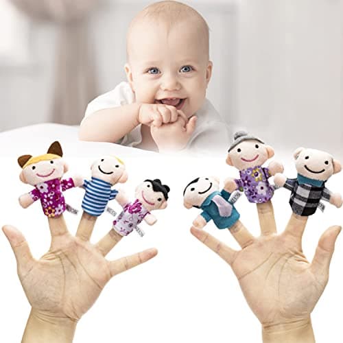 10 Pièces Marionnette à Doigt, Finger Marionnettes, Bébé Histoire Temps Marionnettes, Marionnettes à Doigts Animaux, Props Finger Marionnettes, pour Spectacles, Fournitures Fêtes d'anniversaire (B)