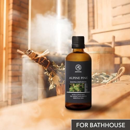 Infusion pour Sauna Pin Alpin 100ml - Huile Essentielle de Pin Alpin & Huile d'Aiguilles de Sapin & Huile d'épicéa - Arôme pour Sauna - Parfum de Conifère - Beauté - Relaxation - Aromathérapie
