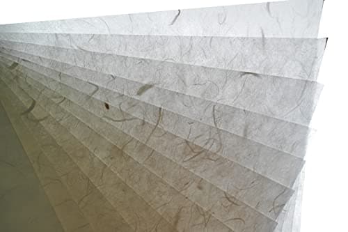 Lot de 25 feuilles de papier de mûrier blanc - Motif origami - Fabrication de cartes - 21,6 x 27,9 cm