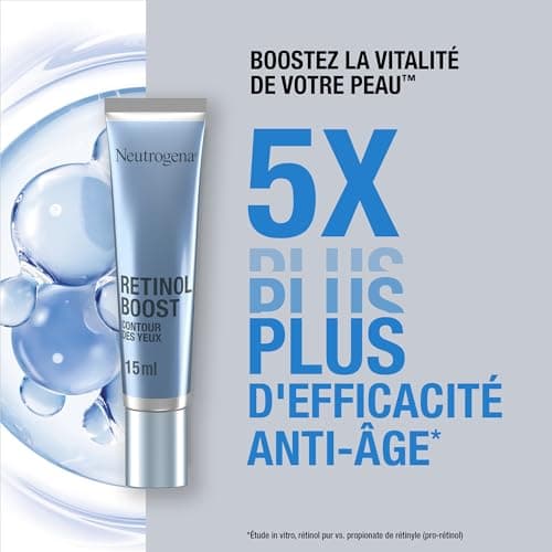 Neutrogena | Soin Anti-Âge Retinol Boost Contour des Yeux (tube de 15 ml) – Soin du visage pour combattre les signes de l'âge, ridules et pattes d'oies