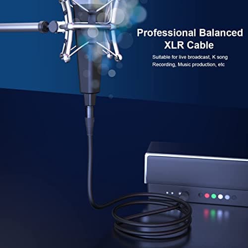 NUOSIYA Cable XLR 30m 2 paquet Cable Microphone XLR Male Femelle Compatible avec Microphone Enceinte Caméra Table de Mixage Amplificateur Audio Studio Enregistrement