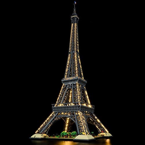 BRIKSMAX Kit d’éclairage à LED pour Lego Architecture La Tour Eiffel - Compatible with Lego 10307 Blocs de Construction Modèle- Pas inclure l’Ensemble Lego