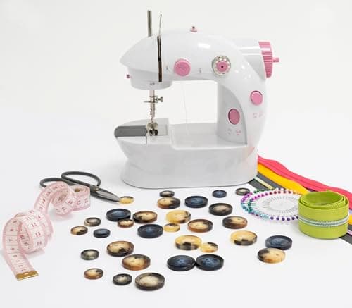 AERZETIX - C74192 - Lot de 10 Boutons de couture ronds ∅28x4 mm à 4 trous 44L L44 - diamètre de l'ouverture 2 mm - couleur beige et marron - en plastique - mercerie vêtements
