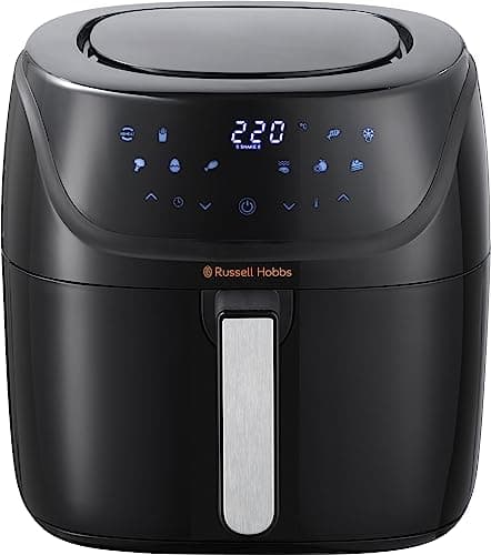Russell Hobbs Air fryer XXL 8l [Multicuiseur 7en1, 10 programmes] Friteuse sans huile avec Rapid Air (cuit, grille, rôtit & plus, tactile, contrôle de température, lave-vaisselle) Airfryer 27170-56
