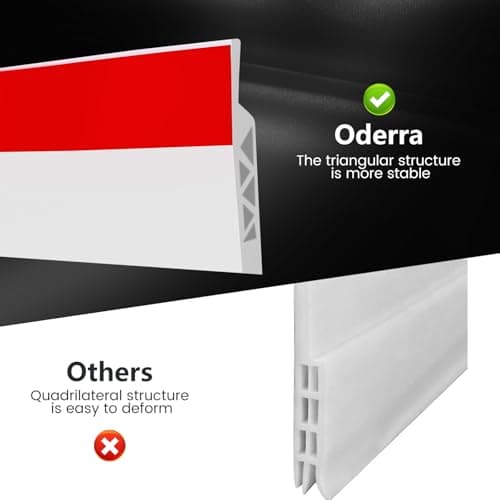 Oderra Bas de Porte Isolant, Boudin Porte, Boudin de Porte Isolant Phonique Porte 100 cm, Joint de Porte D'entrée, Joint Porte Stop à l'air Froid