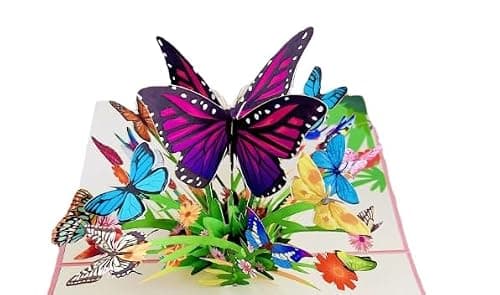 LIANRISES Carte Fete Des Meres Carte Anniversaire Femme Carte Anniversaire Carte De Remerciement Papillons Carte Pop Up Carte Anniversaire 3d
