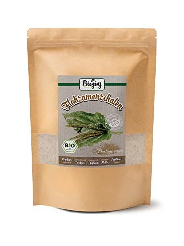 Biojoy Enveloppes de psyllium BIO (500 g), 99% de Pureté, Psyllium husk (Plantago psyllium)