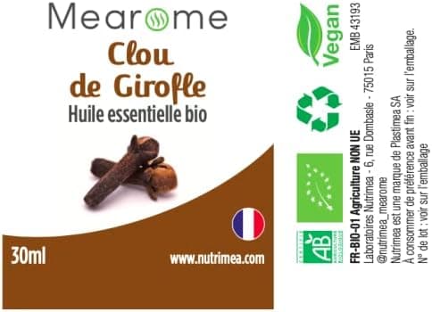 Huile Essentielle de Clou de Girofle BIO | Eugenia Caryophyllus