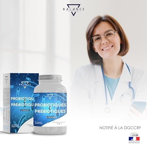 Probiotique Ferments Lactiques - 240 Capsules | Probiotique Flore Intestinale | Spectre Complet de 18 Souches Bactériennes, Lactobacillus Gasseri, Enzymes Digestives, Inuline | 10 Milliards UFC